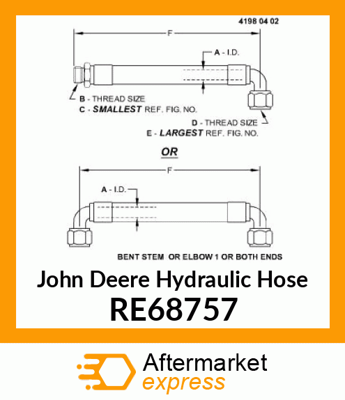 HYDRAULIC HOSE RE68757