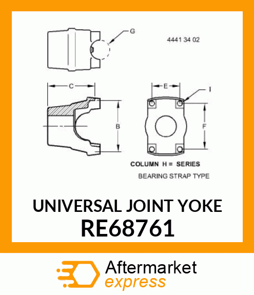 UNIVERSAL JOINT YOKE RE68761