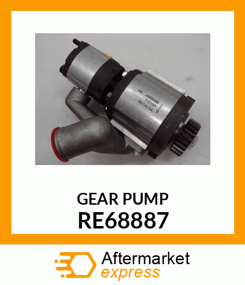 PUMP, HYDRAULIC RE68887