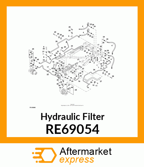 ELEMENT, OIL FILTER RE69054