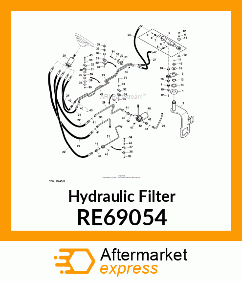 ELEMENT, OIL FILTER RE69054