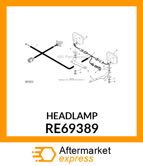 DUAL BEAM HEADLAMP RE69389