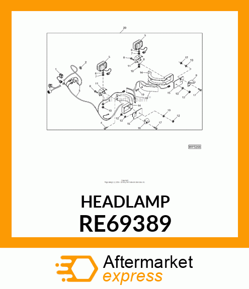 DUAL BEAM HEADLAMP RE69389