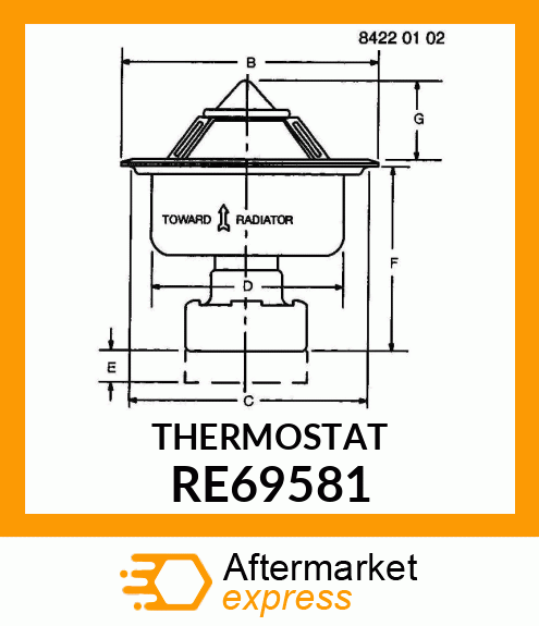 THERMOSTAT RE69581