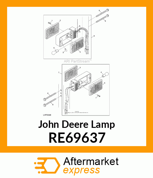 LAMP, WARNING LAMP ASSEMBLY RE69637