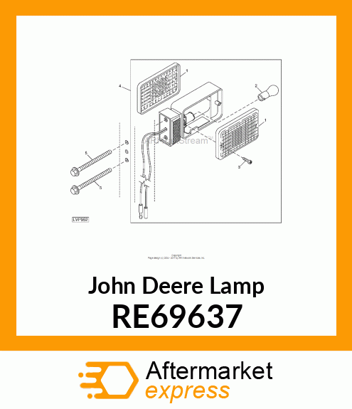 LAMP, WARNING LAMP ASSEMBLY RE69637