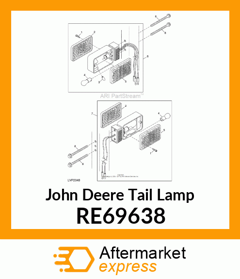 TAIL LAMP, TAIL/TURN ASSEMBLY RE69638