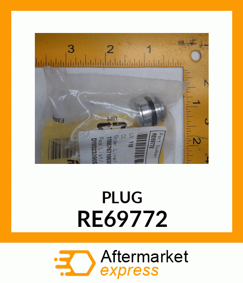 PLUG, WITH O RE69772