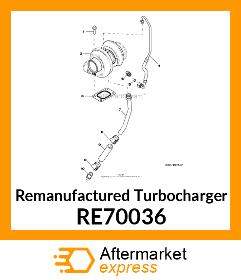 TURBOCHARGER, RE70036