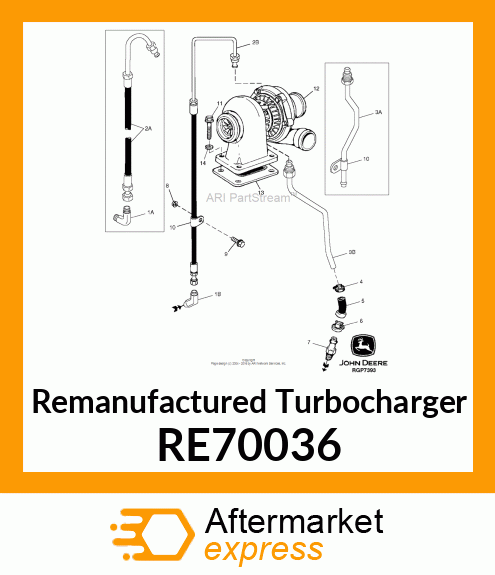 TURBOCHARGER, RE70036