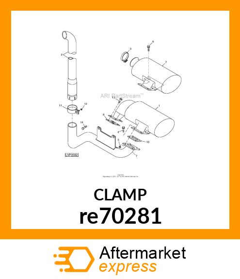 CLAMP ASSEMBLY re70281