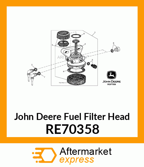 FILTER HEAD RE70358