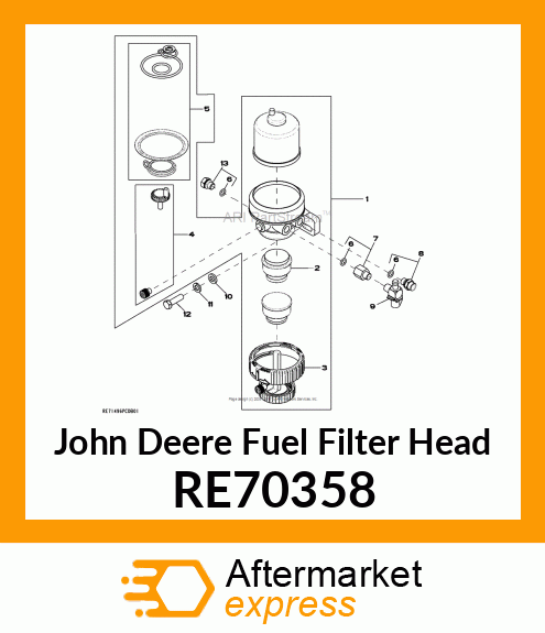 FILTER HEAD RE70358