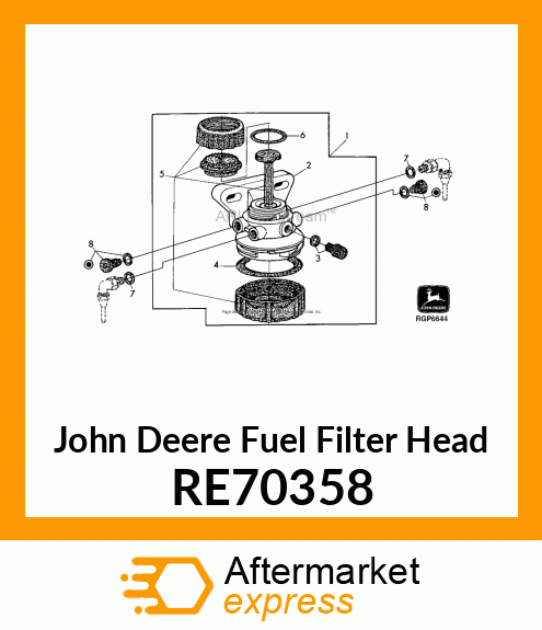 FILTER HEAD RE70358