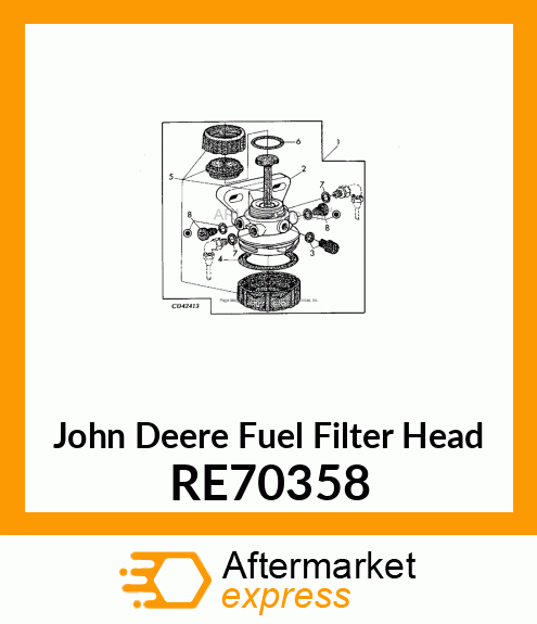 FILTER HEAD RE70358