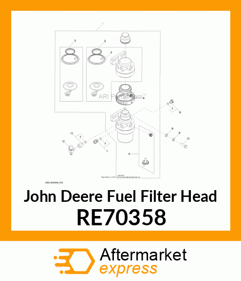 FILTER HEAD RE70358