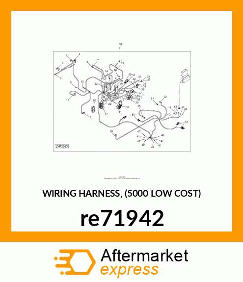 WIRING HARNESS, (5000 LOW COST) re71942