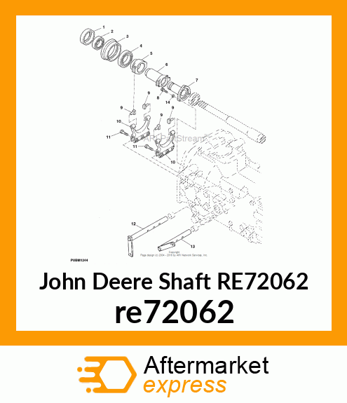 SHAFT, SHAFT, MAIN CLUTCH RELEASE re72062