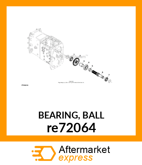 BEARING, BALL re72064