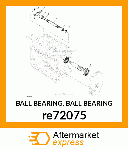 BALL BEARING, BALL BEARING re72075