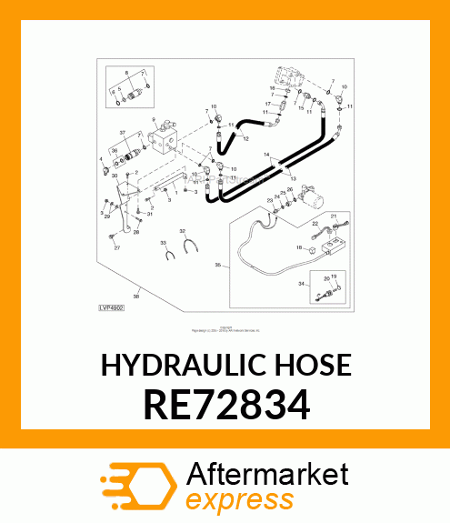 HYDRAULIC HOSE RE72834