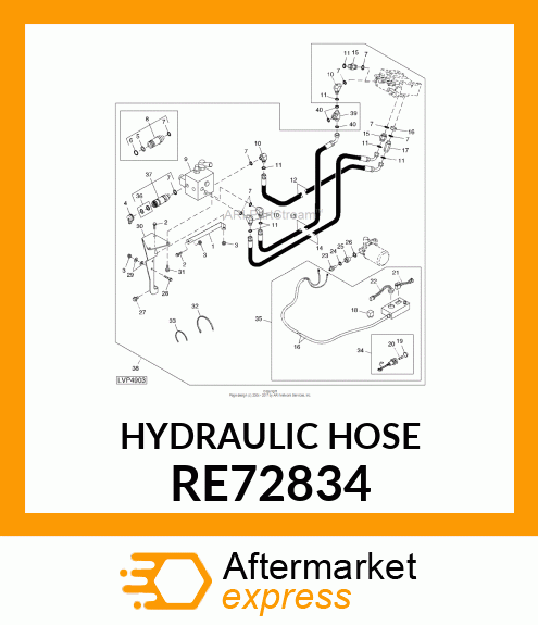 HYDRAULIC HOSE RE72834