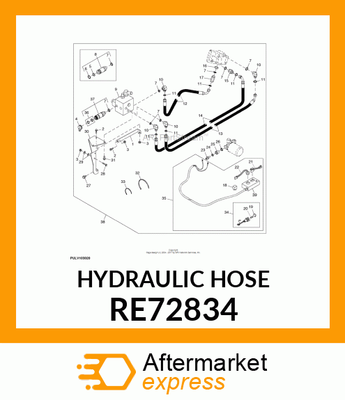 HYDRAULIC HOSE RE72834