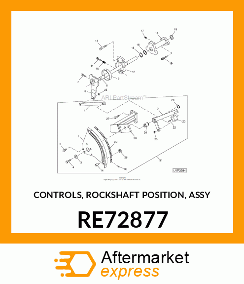 CONTROLS, ROCKSHAFT POSITION, ASSY RE72877