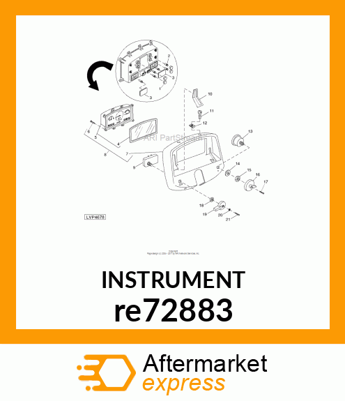 INSTRUMENT CLUSTER, FIELD INSTALLAT re72883