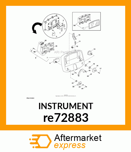 INSTRUMENT CLUSTER, FIELD INSTALLAT re72883