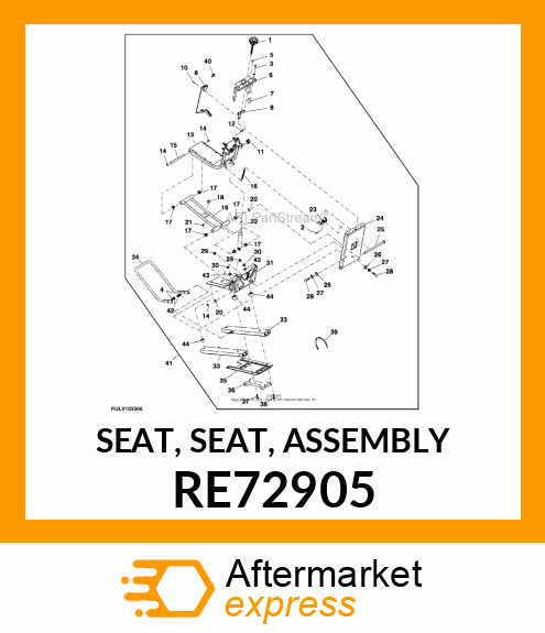SEAT, SEAT, ASSEMBLY RE72905