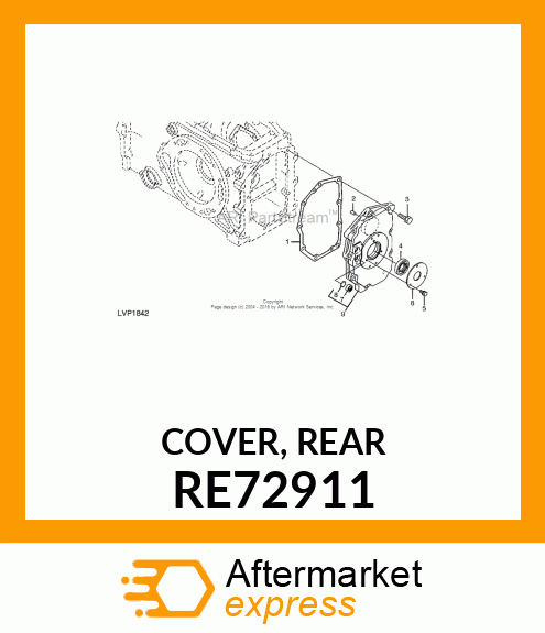 COVER, REAR RE72911