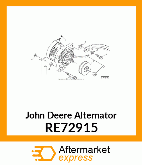 ALTERNATOR RE72915