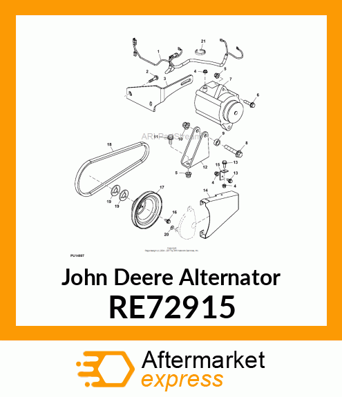 ALTERNATOR RE72915