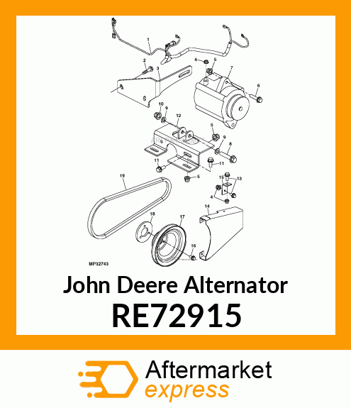 ALTERNATOR RE72915