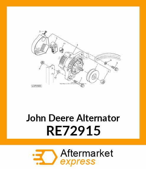 ALTERNATOR RE72915