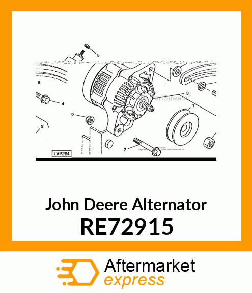 ALTERNATOR RE72915