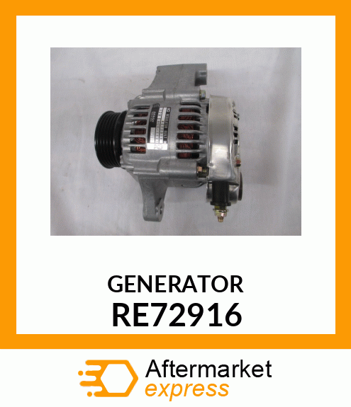 ALTERNATOR, ALTERNATOR ASSY, W/ REG RE72916