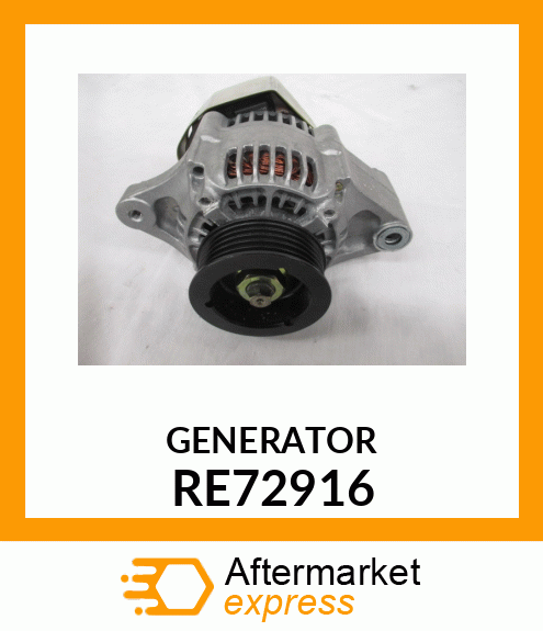 ALTERNATOR, ALTERNATOR ASSY, W/ REG RE72916