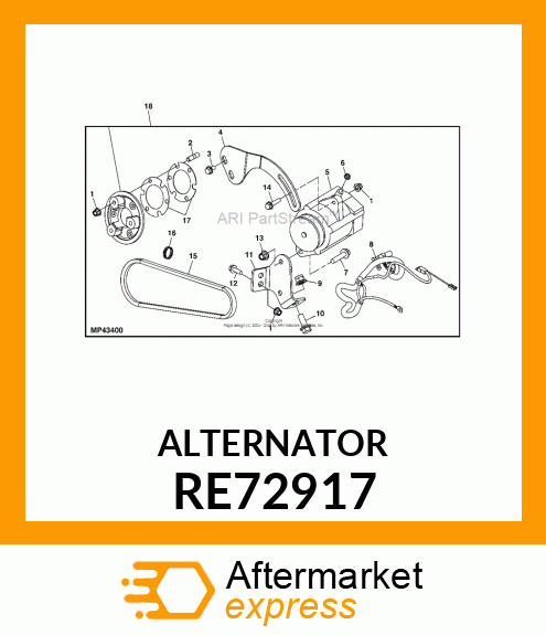 ALTERNATOR RE72917