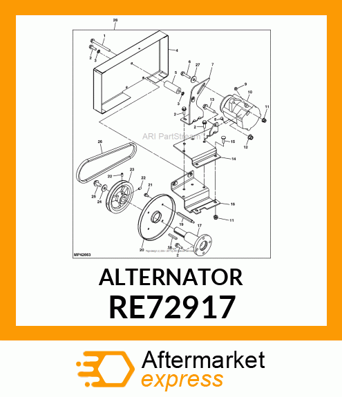 ALTERNATOR RE72917