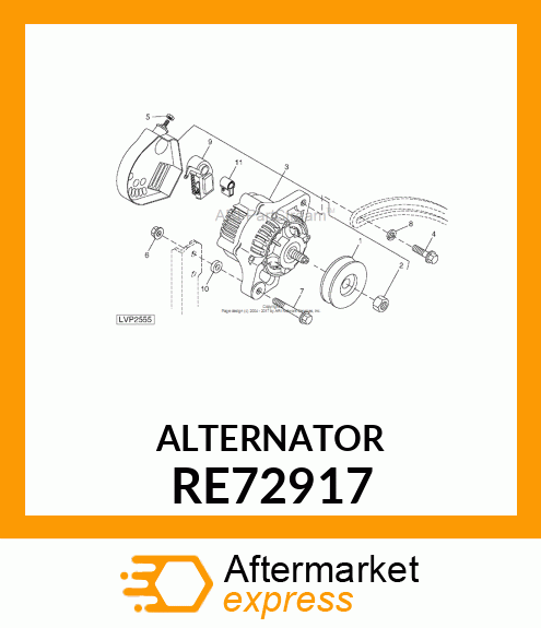 ALTERNATOR RE72917