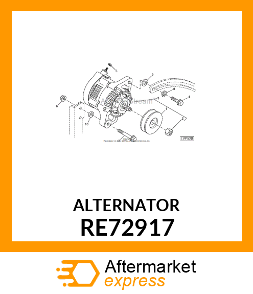 ALTERNATOR RE72917