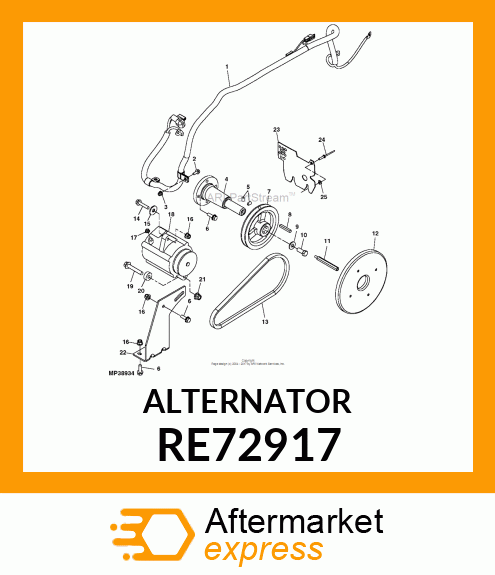 ALTERNATOR RE72917