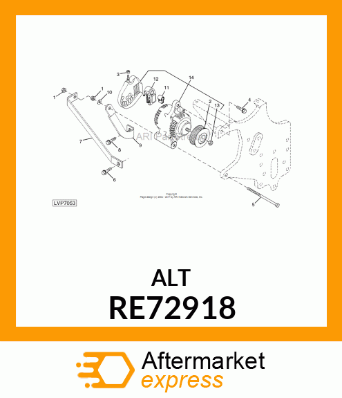 ALTERNATOR RE72918