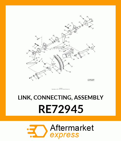 LINK, CONNECTING, ASSEMBLY RE72945