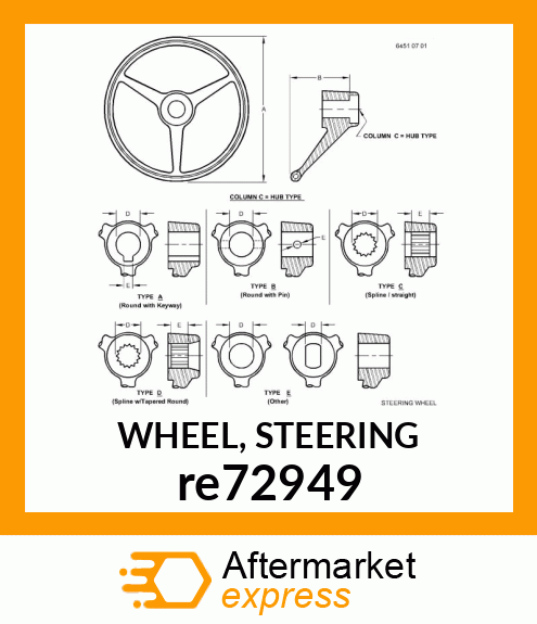 WHEEL, STEERING re72949