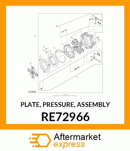 PLATE, PRESSURE, ASSEMBLY RE72966