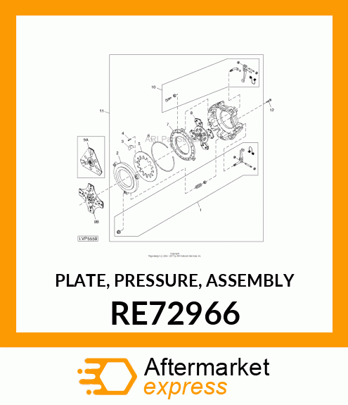 PLATE, PRESSURE, ASSEMBLY RE72966