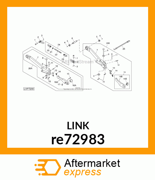 DRAFT LINK, TELESCOPIC,RH,5E LTD re72983